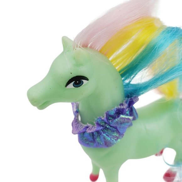 VTG Mint Blue Rainbow Mane Miniature Pony Horse 4" 80s Toy Minnie Winnies Little - Picture 2 of 5